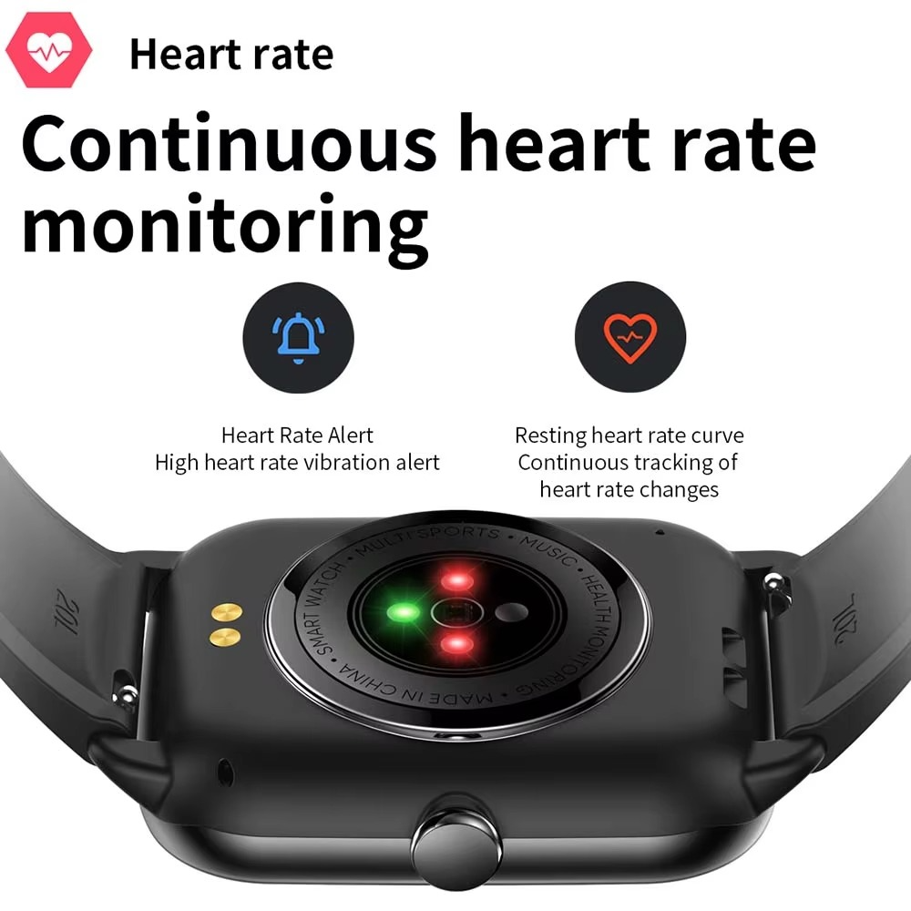 DLiDR Sleek 1.9″ Smartwatch with Bluetooth Calling, Heart Rate & SpO2 Monitor, Fitness Tracker, IP67 Waterproof – Compatible with Android & iPhone for Men & Women