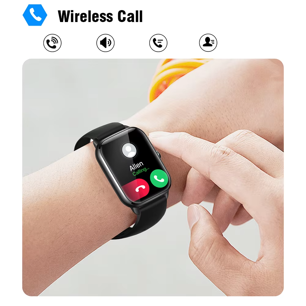 VT65 1.9″ Smartwatch with Bluetooth Calling, Heart Rate & SpO2 Monitor, Fitness Tracker, Full Touch Display – Compatible with Android & iOS