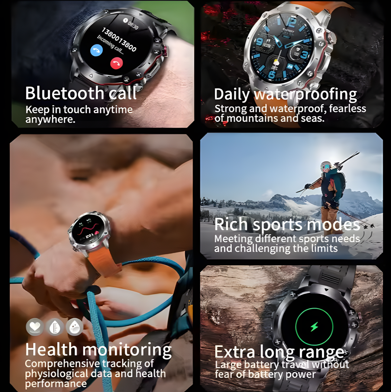 DLiDR Smartwatch with AMOLED Display – Bluetooth Calling, SpO2 & Heart Monitoring, 107 Sports Modes