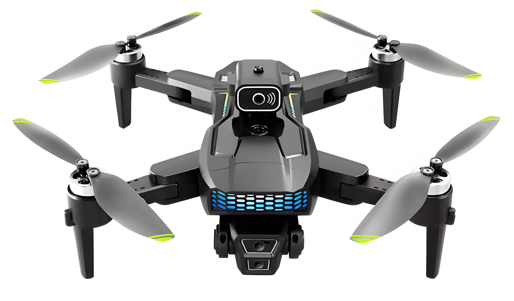 Foldable 5G GPS Drone with 4K Dual Lens – EIS Stabilization, Obstacle Avoidance & Brushless Power
