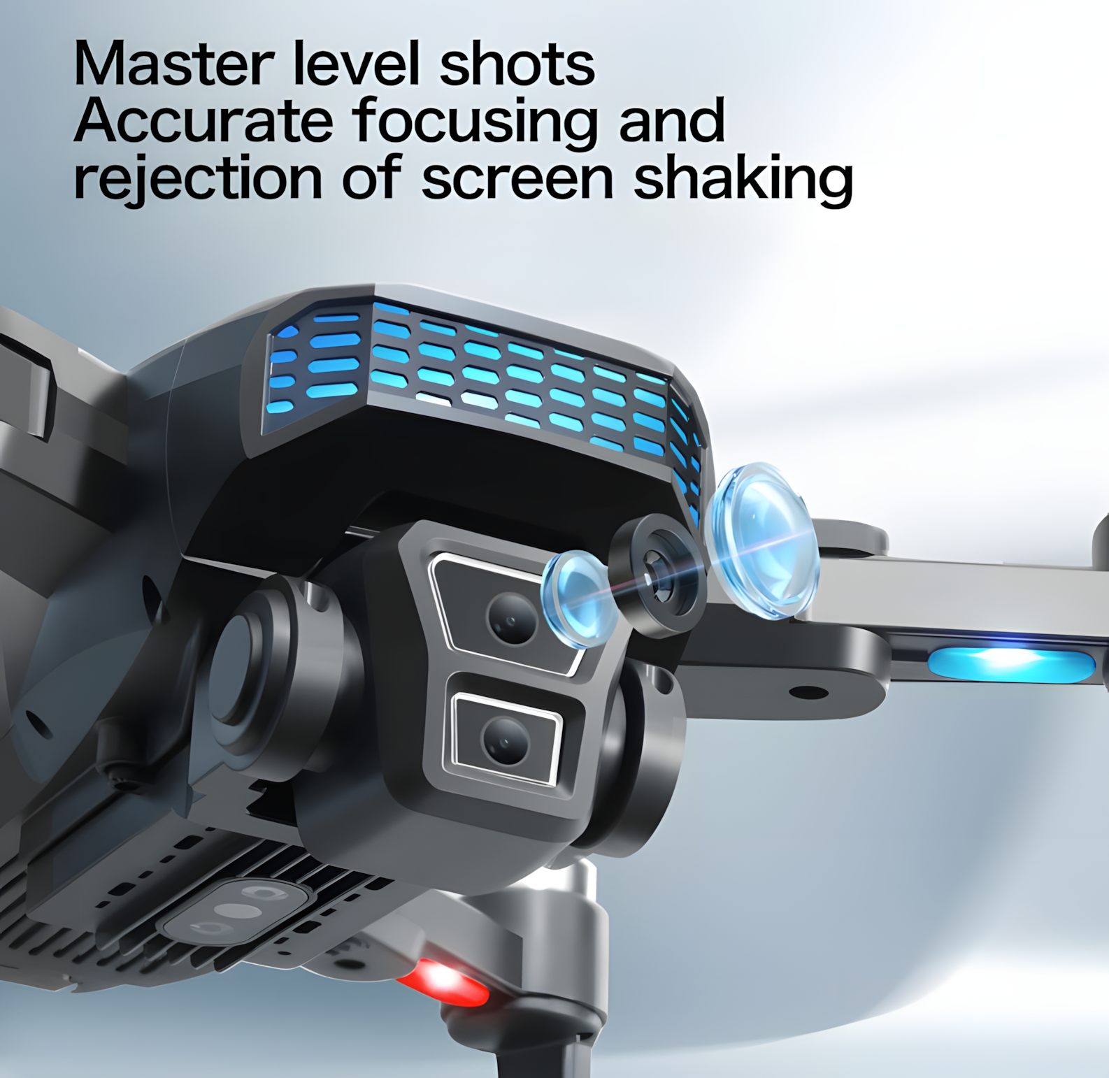Foldable 5G GPS Drone with 4K Dual Lens – EIS Stabilization, Obstacle Avoidance & Brushless Power