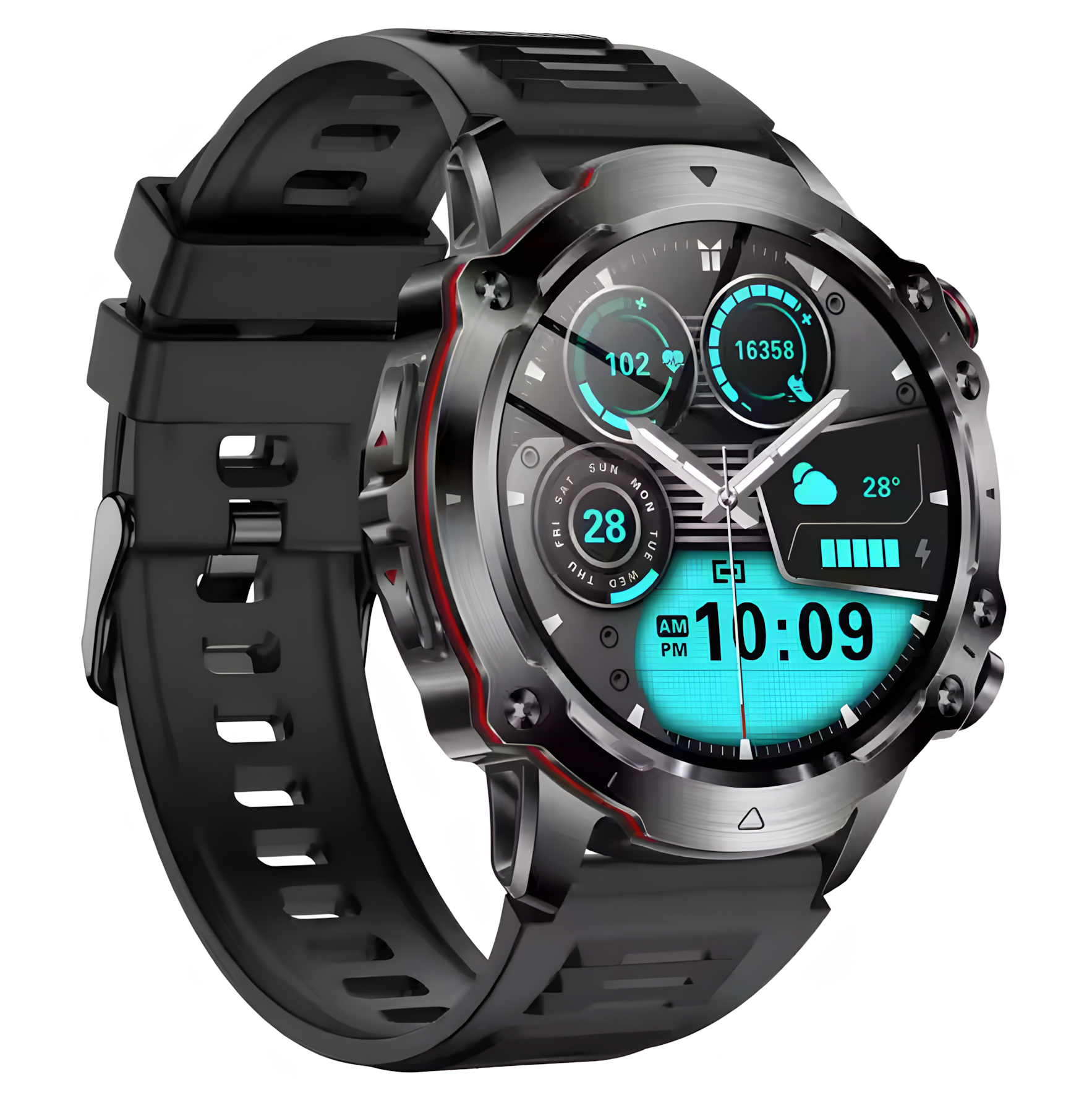 DLiDR Gladiator Smartwatch – Stunning AMOLED Display, Rugged Design, Ultimate Performance