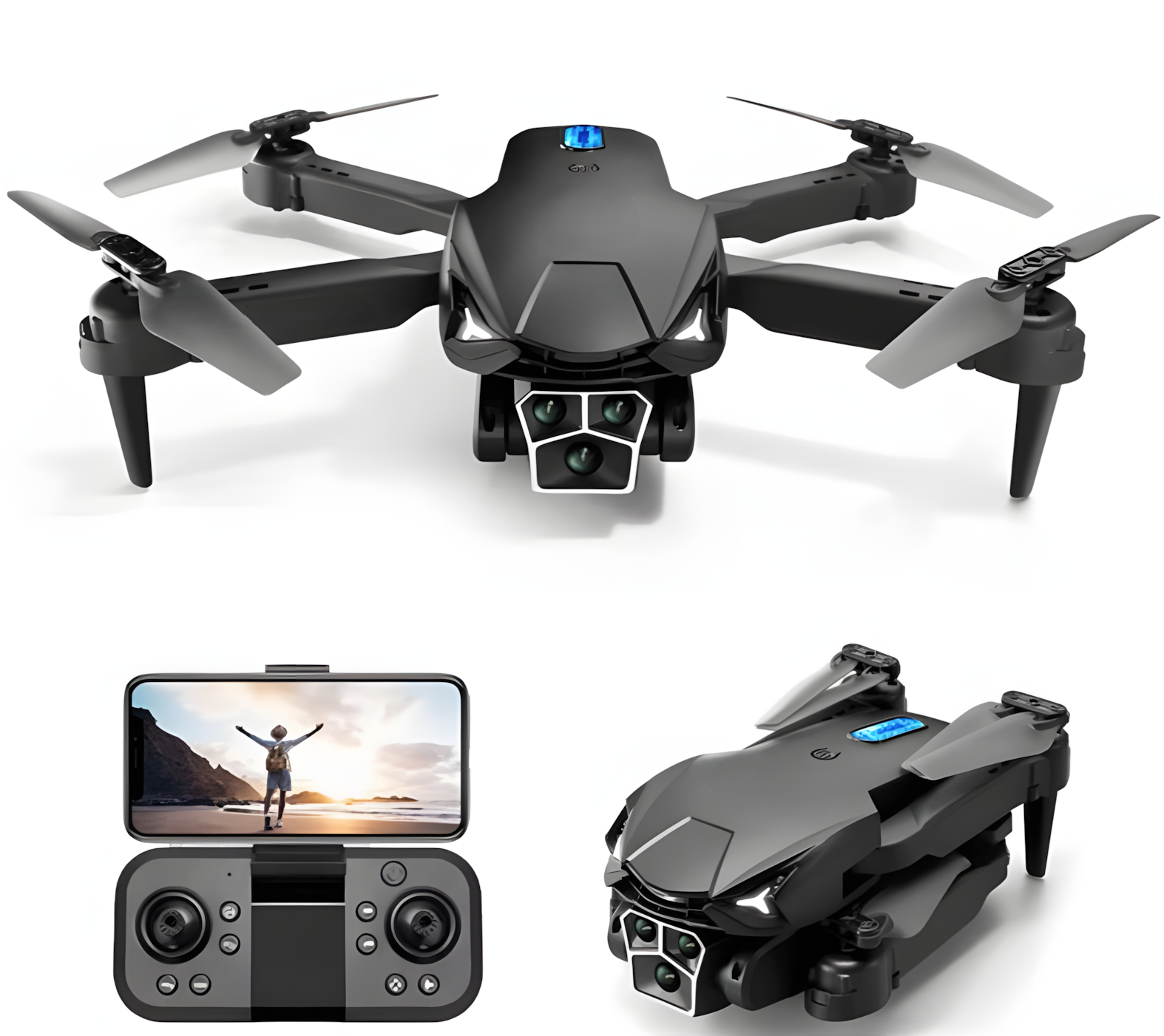 AeroVision 8K GPS Drone | Brushless Power, 5-Way Safety, Ultra HD Views