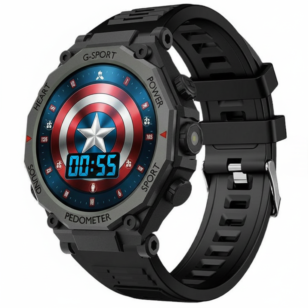Atlas Smartwatch – 1.52” HD Display, Bluetooth Calling, NFC, Wireless Charging & Fitness Tracking