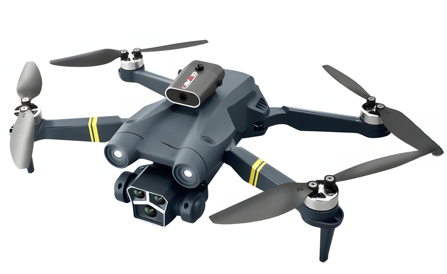 SkyMaster 8K GPS Drone – Foldable, Triple Camera, Obstacle Smart Tech