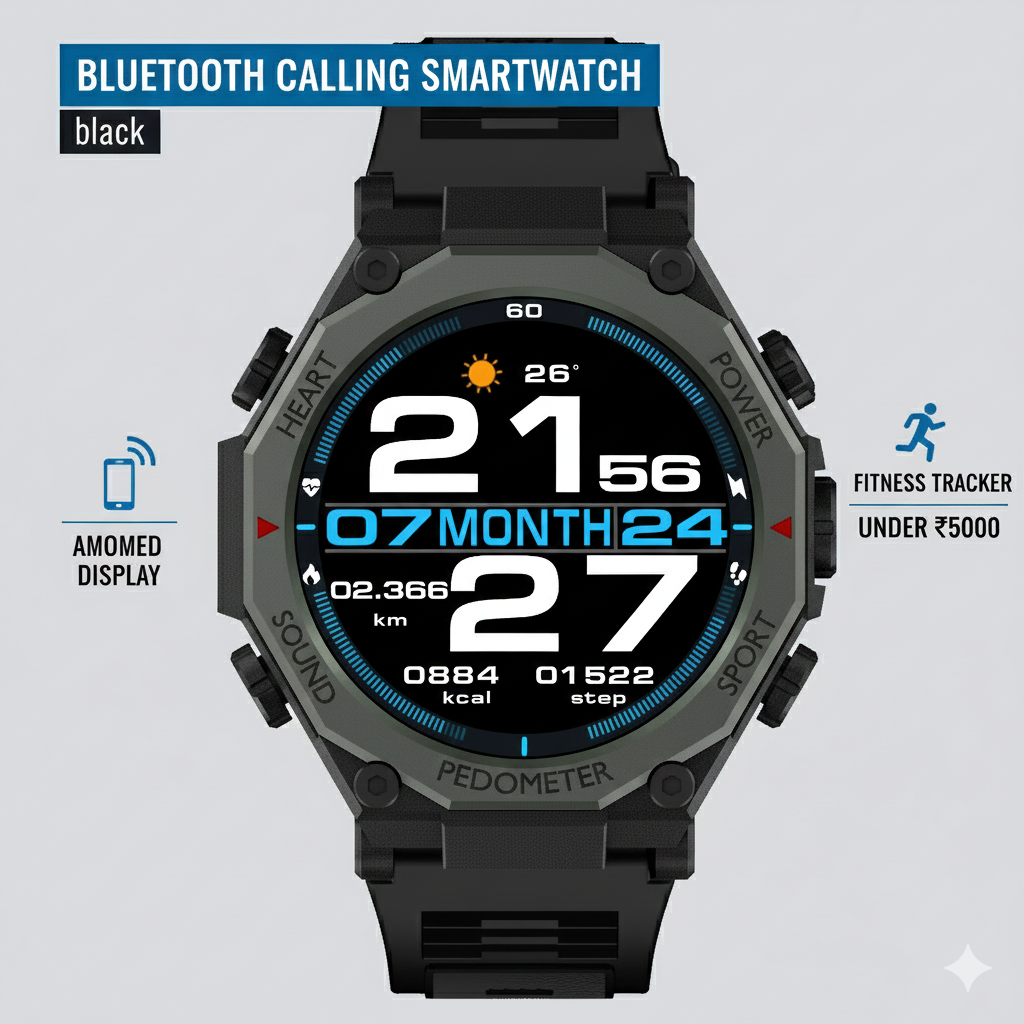 Quantum Smart watch | AMOLED Display Sports | Fitness & Bluetooth Calling Smartwatch India