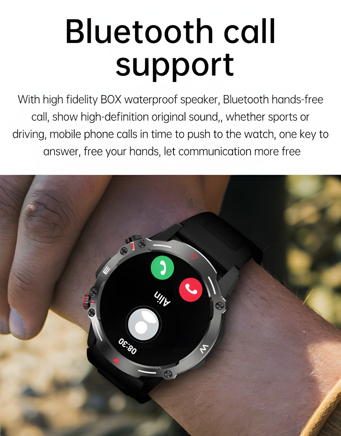 DLiDR Outdoor Fitness Smartwatch – AMOLED Display, Unisex Fit