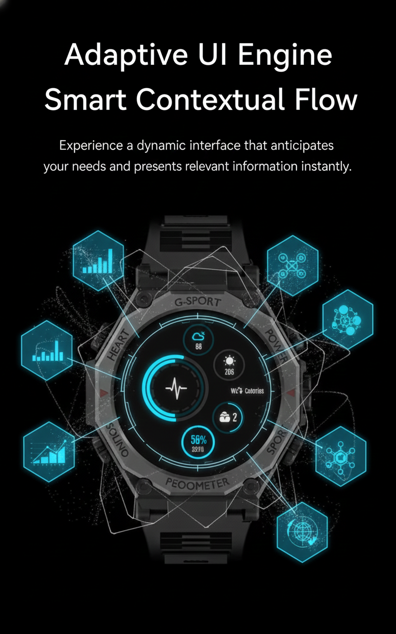 Atlas Smartwatch – 1.52” HD Display, Bluetooth Calling, NFC, Wireless Charging & Fitness Tracking