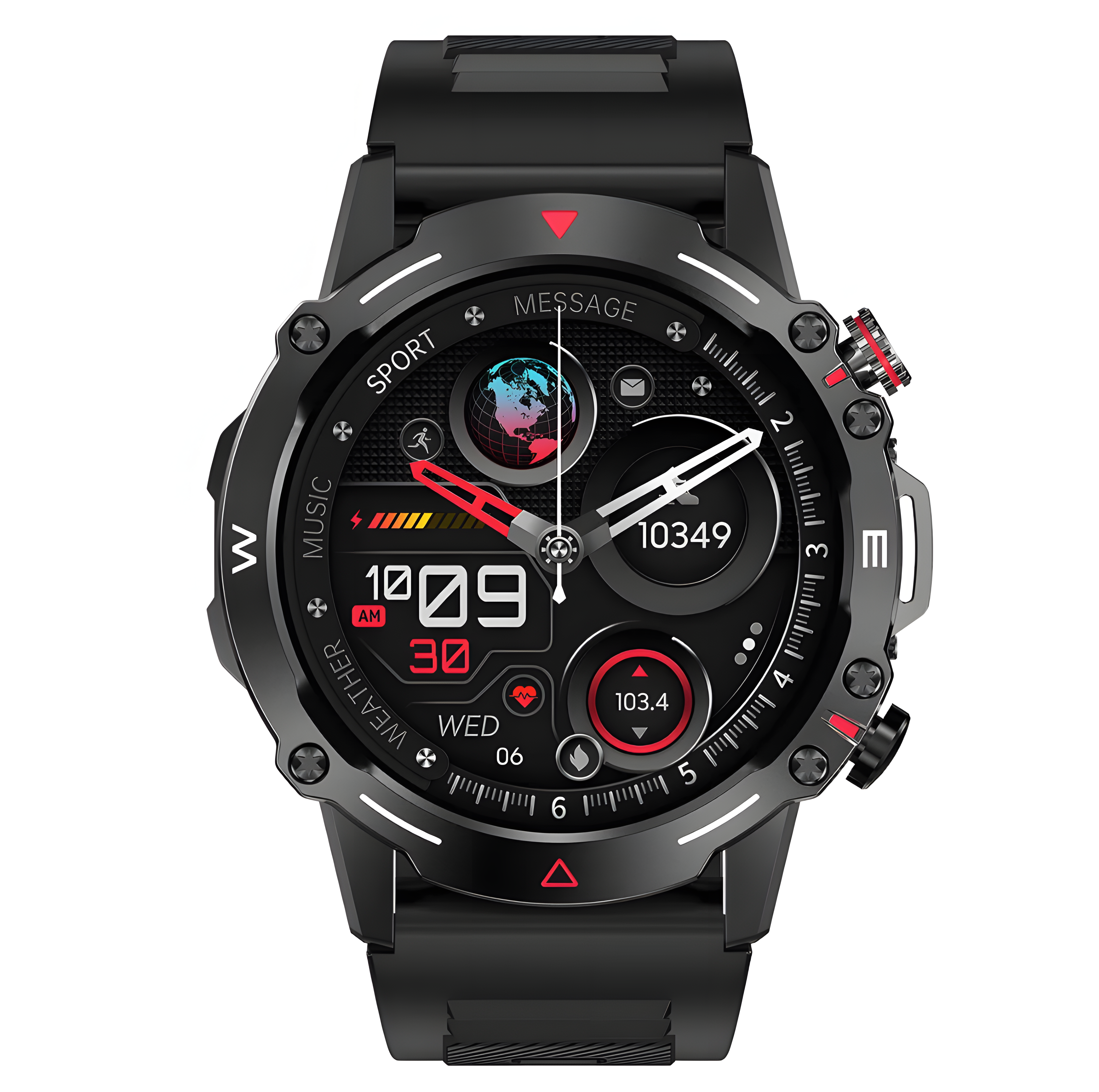 DLiDR Outdoor Fitness Smartwatch – AMOLED Display, Unisex Fit