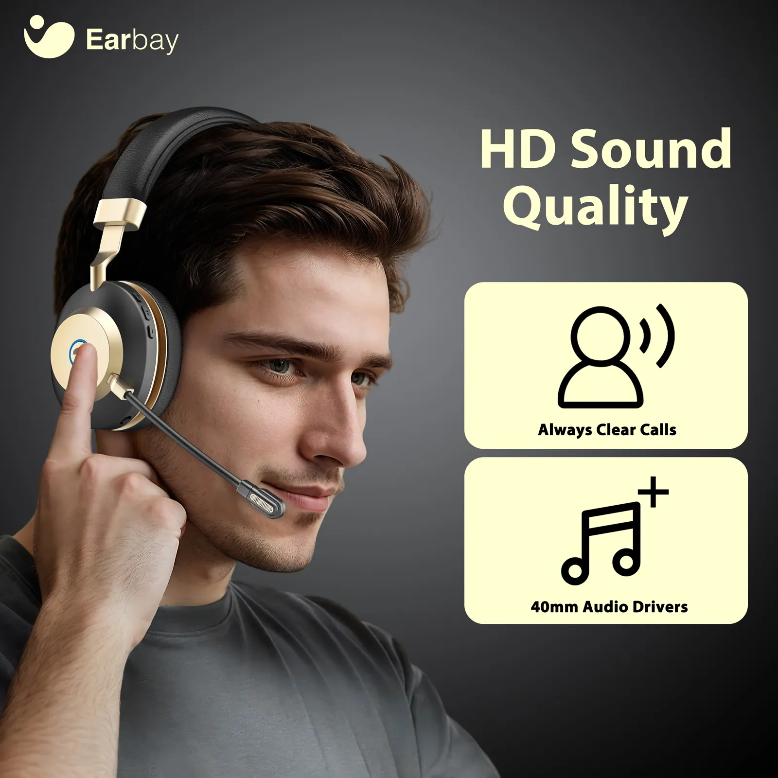 Dual Device Bluetooth Gaming Kopfhörer mit ANC