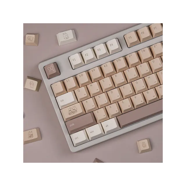 Toffee Bunny PBT Cherry Keycap Set