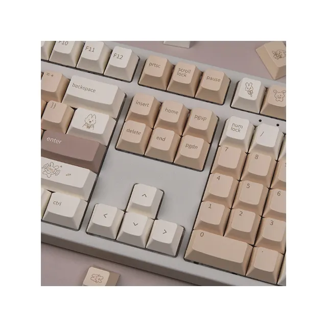 Toffee Bunny PBT Cherry Keycap Set