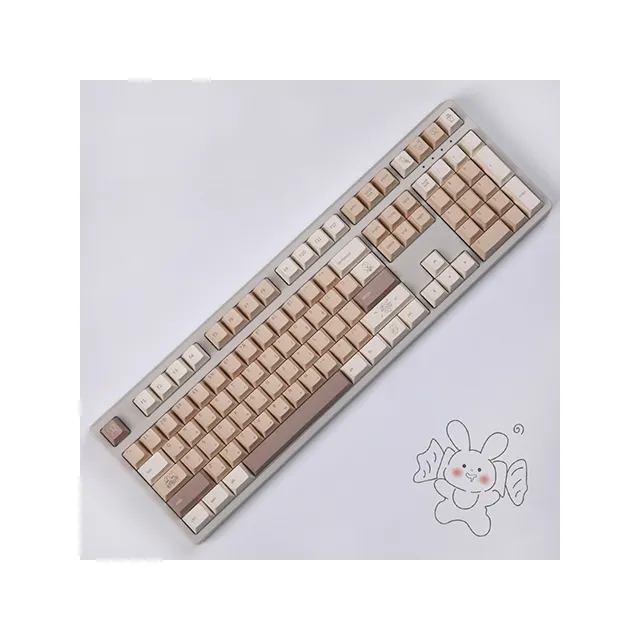 Toffee Bunny PBT Cherry Keycap Set