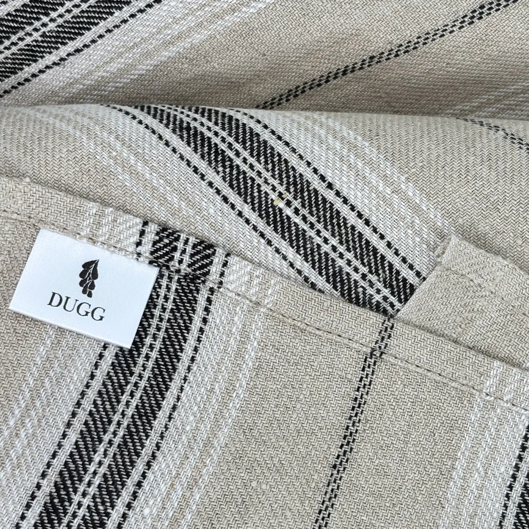 Kjøkkenhåndkle med svarte striper