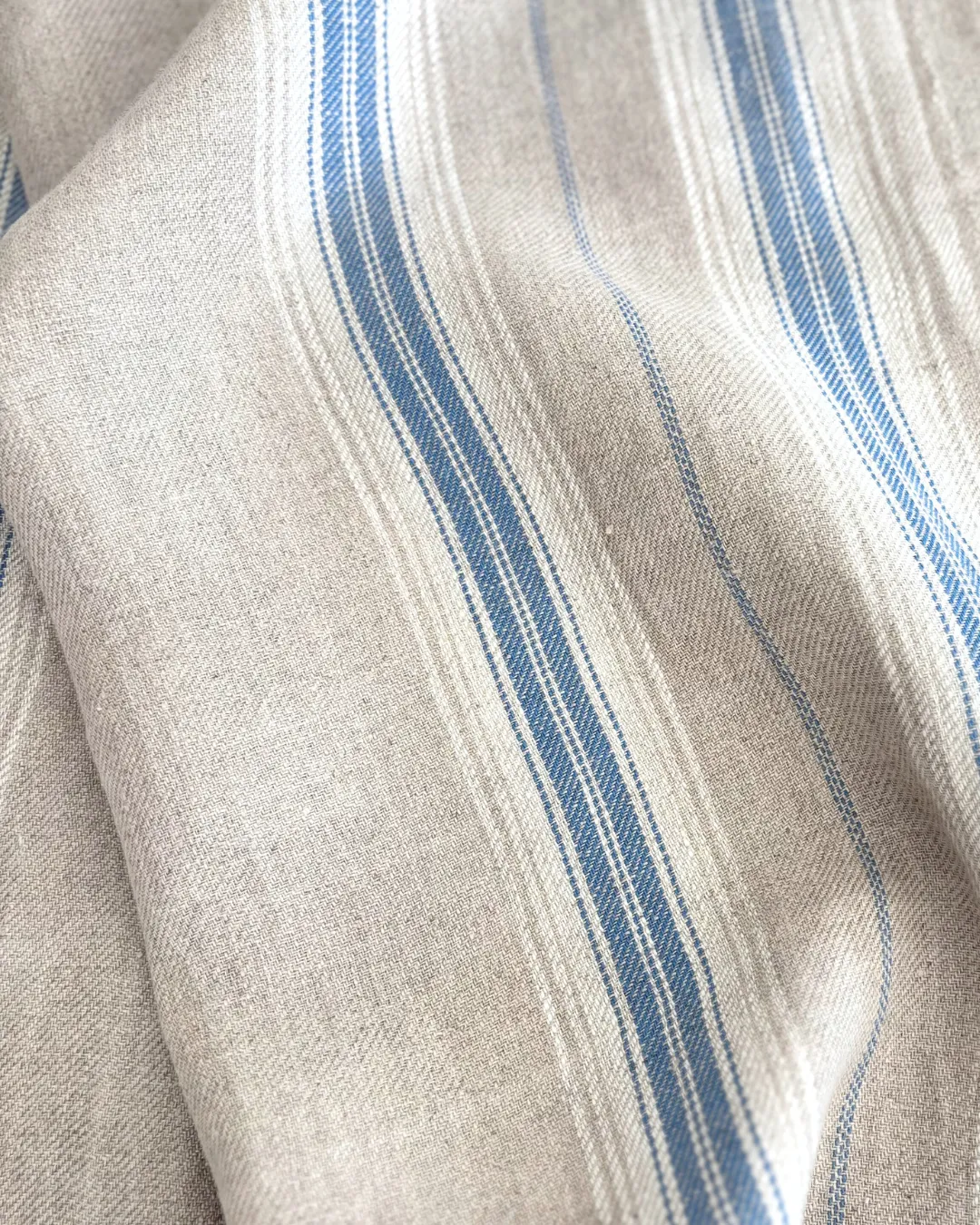 Linduk med blå striper