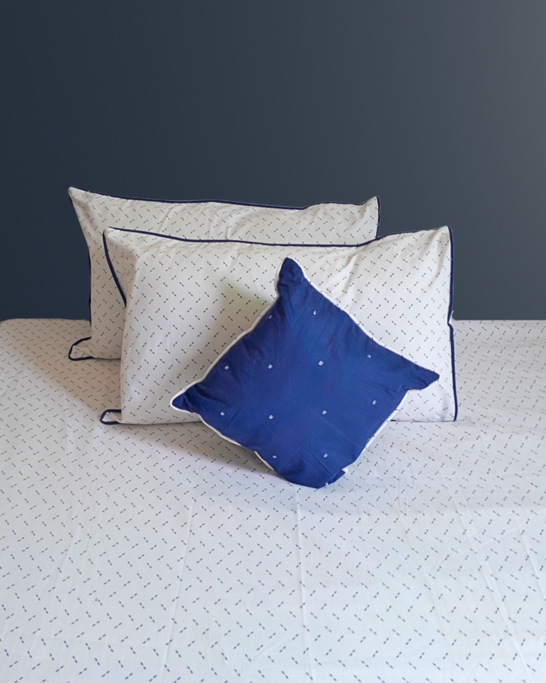 4 PCs Percale Cotton Bed Sheet - Midnight Charm