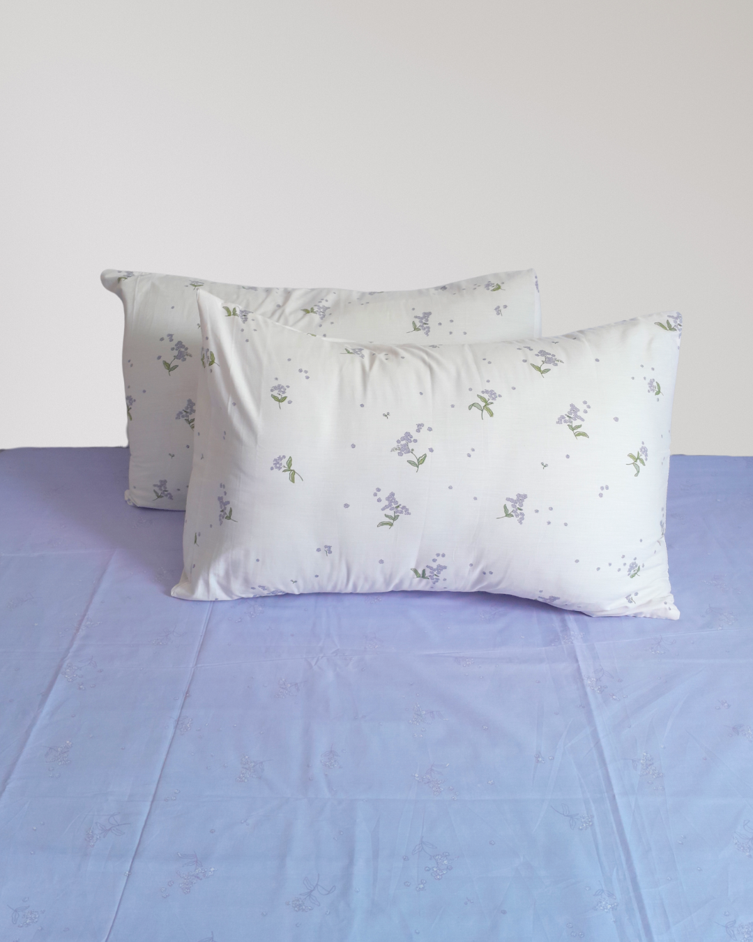 3 PCs Percale Cotton Bed Sheet - Lavender Mist 