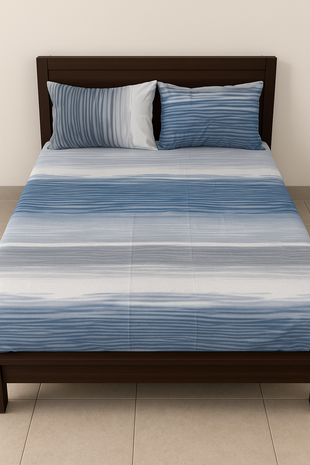 3 PCs Cotton Bed Sheet - WaveLoom