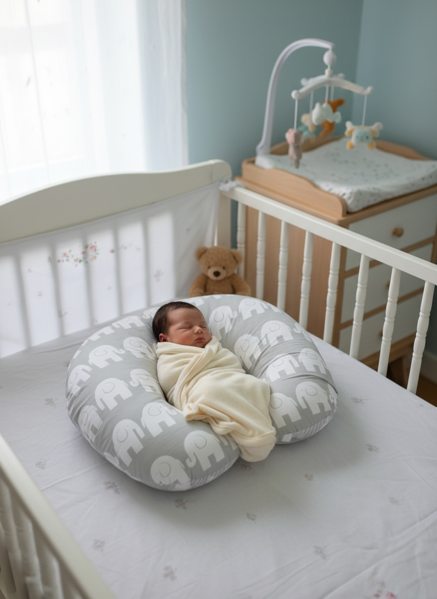 Baby Nursing Pillow - Elephant themed