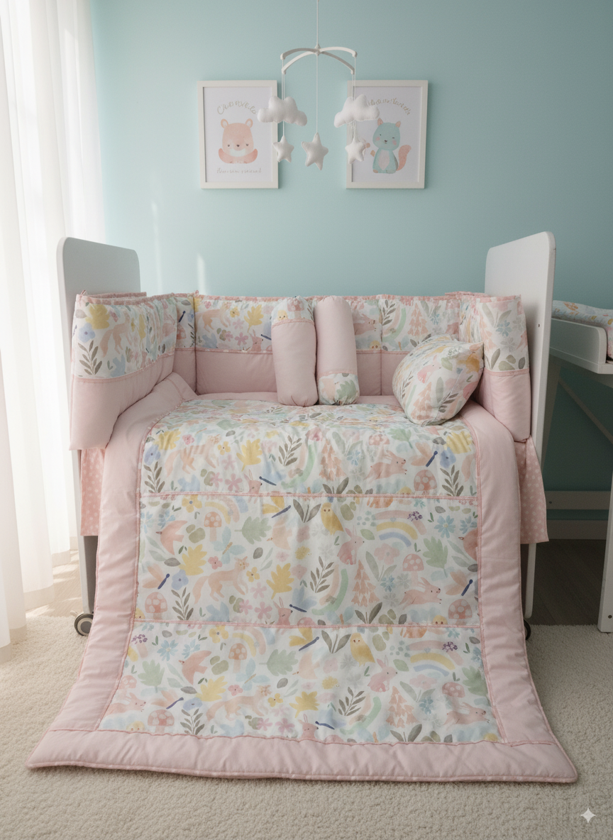 Flutter Bloom - Baby cot set