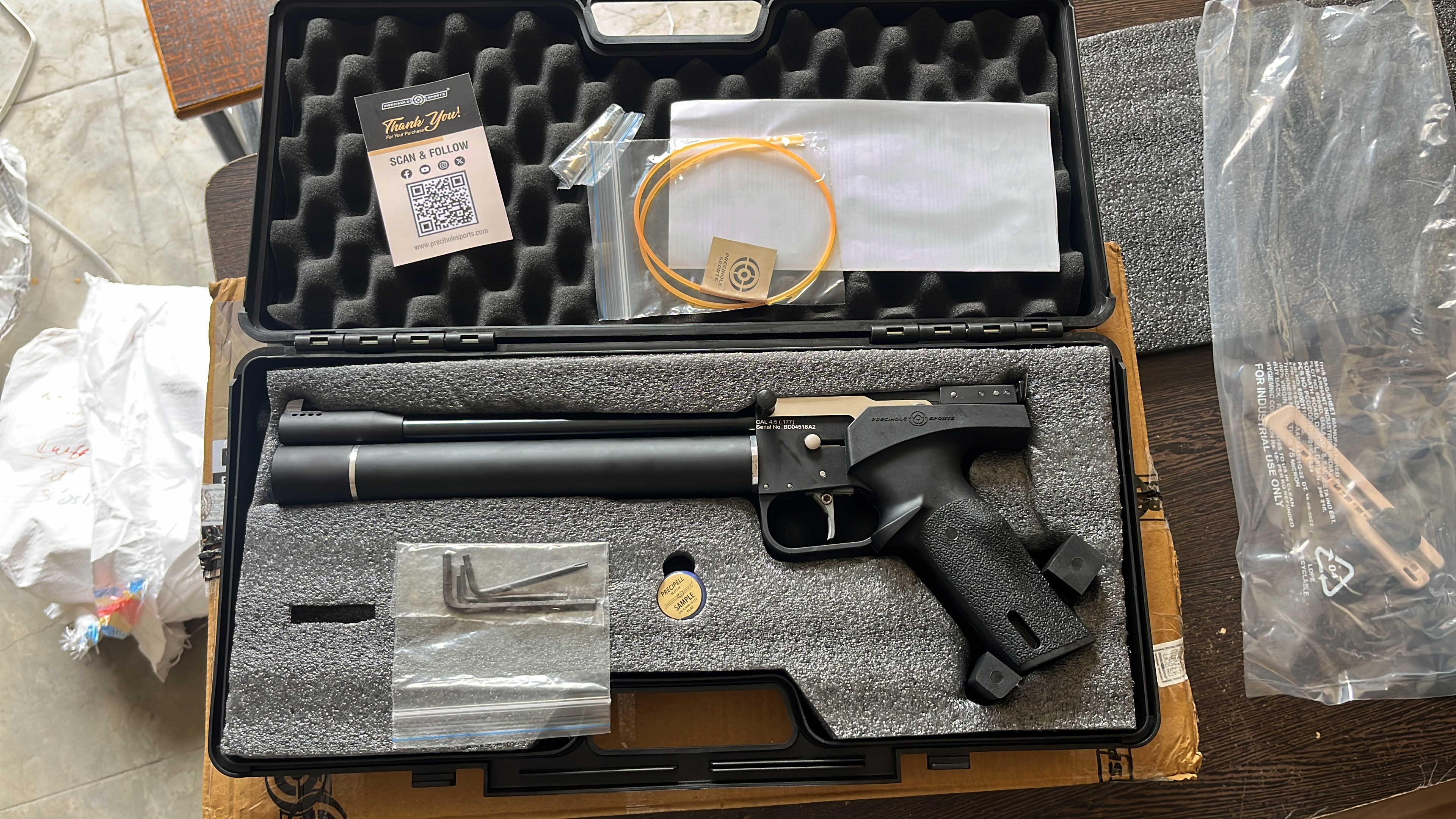 PP 55 MATCH PRO PRECIHOLE SPORTS AIR PISTOL, 0.177 CAL