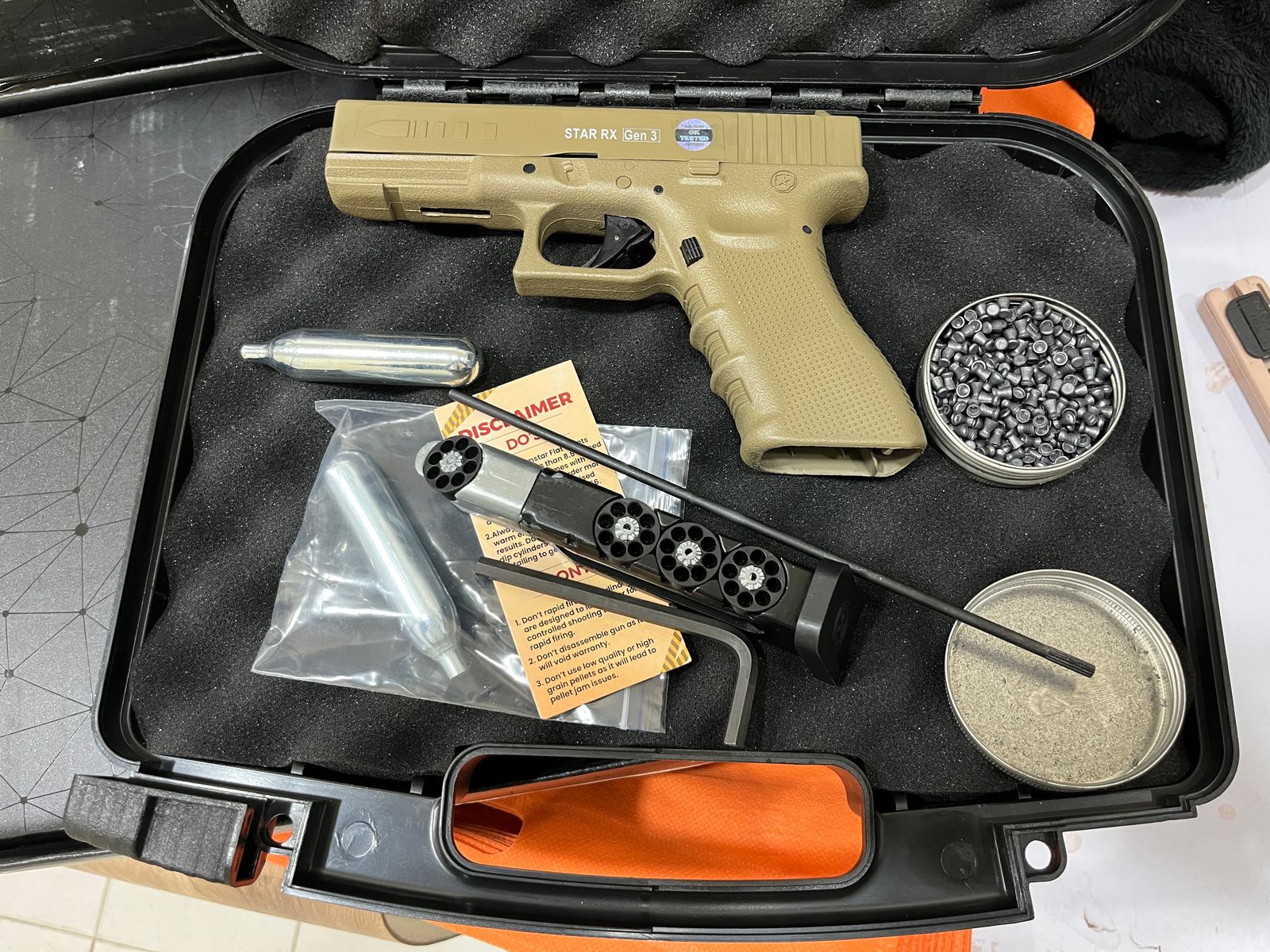 Star RX Gen 3 Coyote tan co2 Air Gun