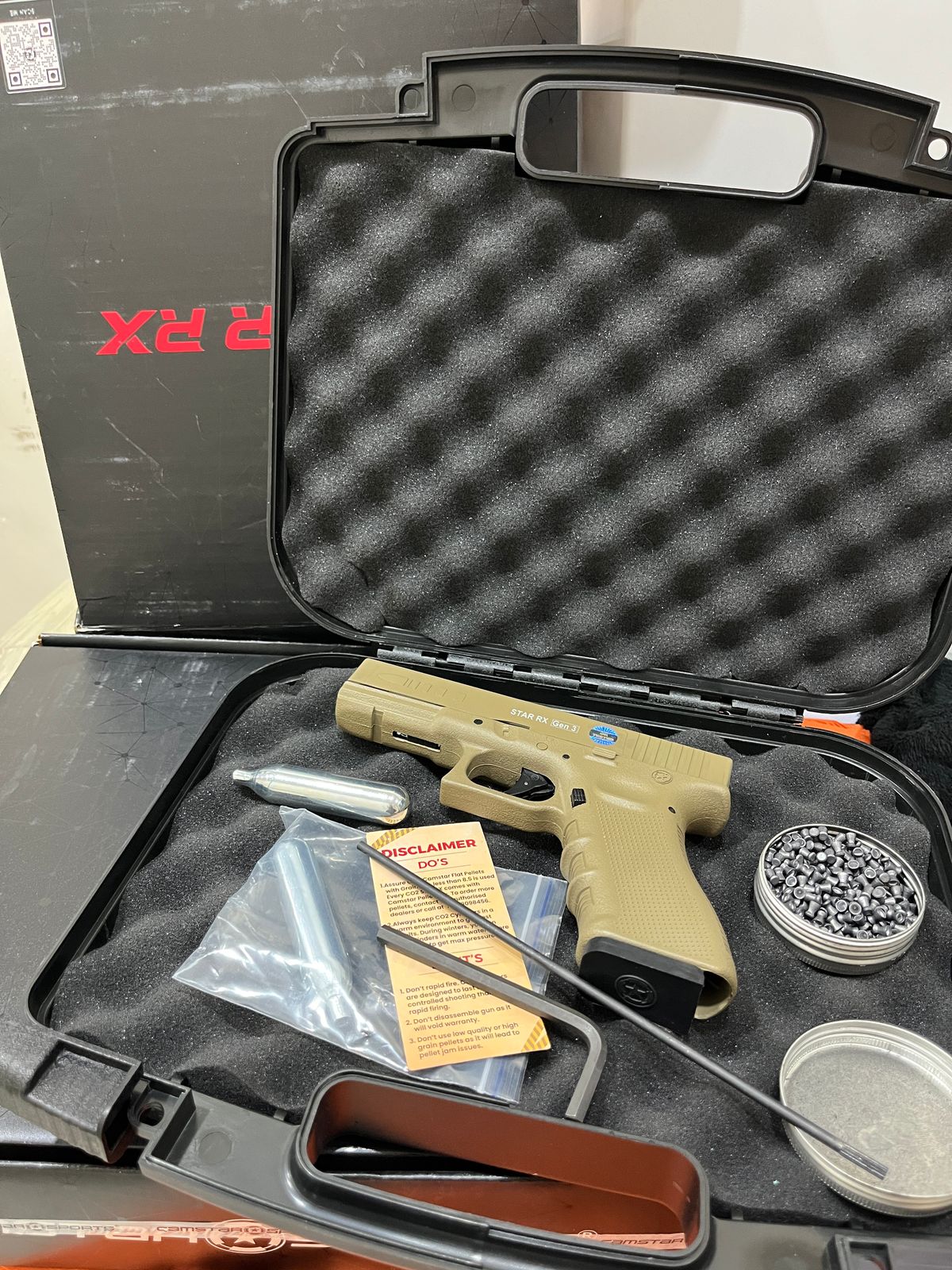Star RX Gen 3 Coyote tan co2 Air Gun