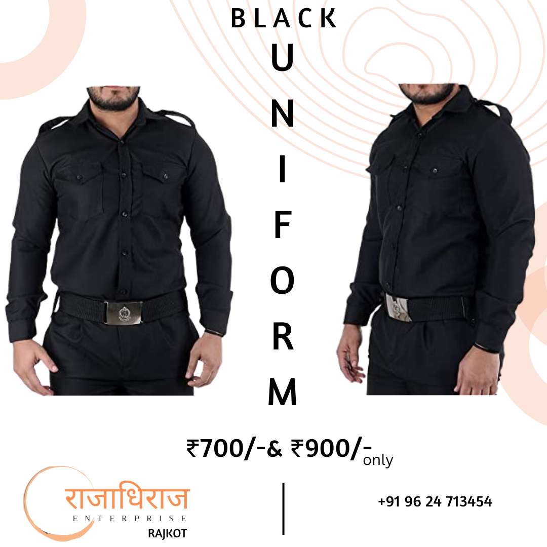 SECURITY UNIFORM - BLACK FULL SLEEVE UNIFORM