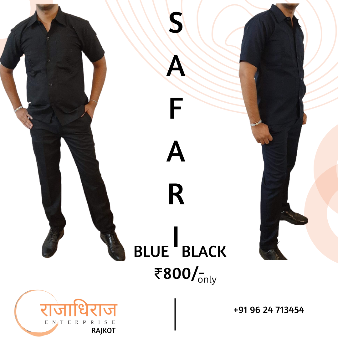SECURITY UNIFORM - BLACK SAFARI UNIFORM