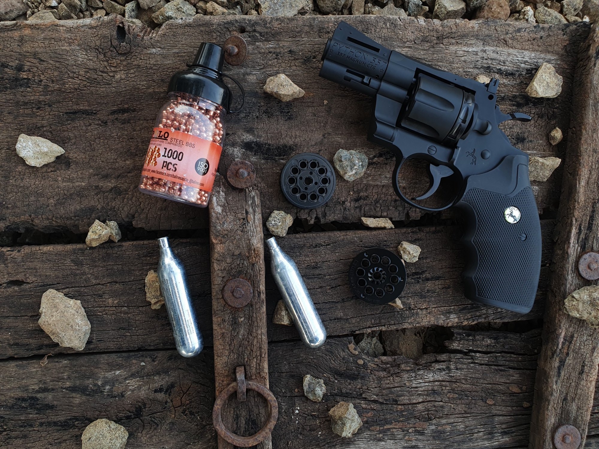 Black Colt Python co2 Air Gun