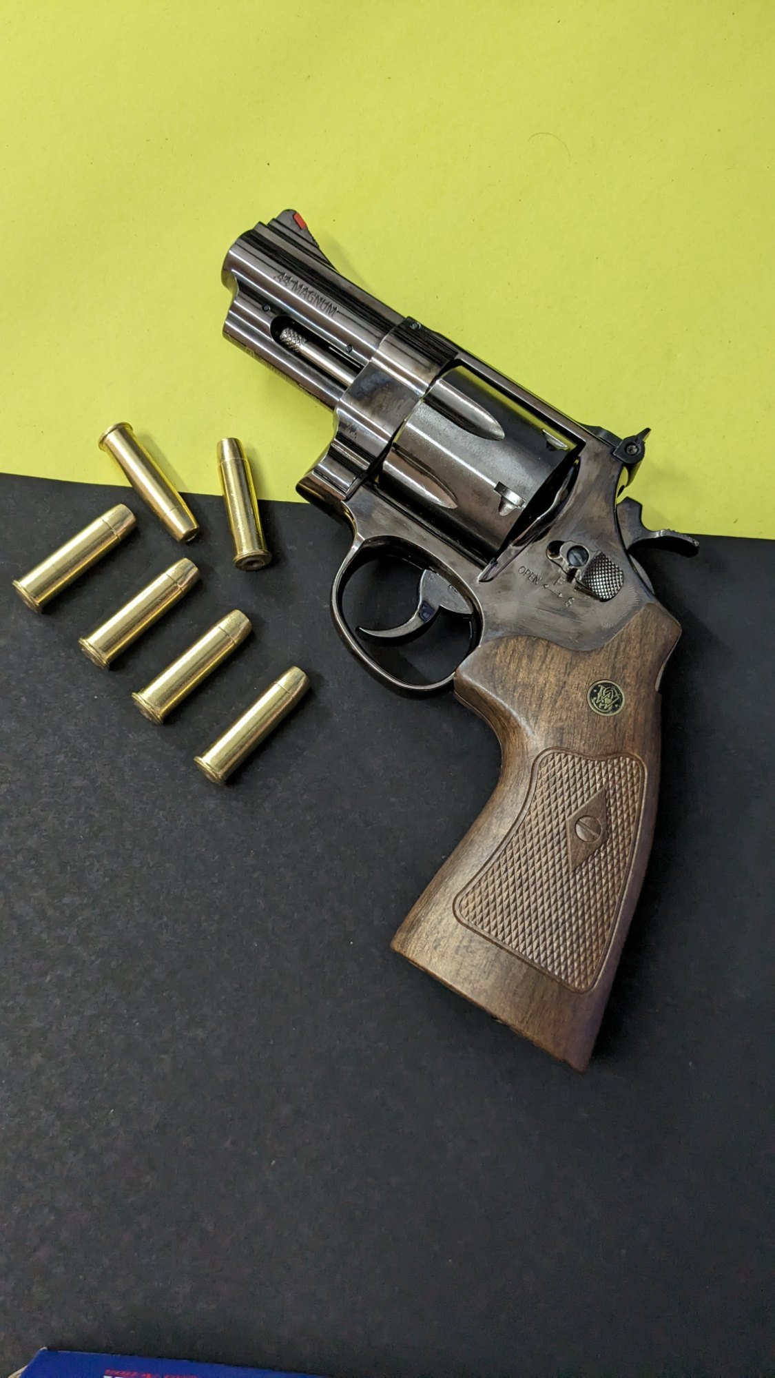 Brown Smith Wesson M29 CO2 Air Gun, Caliber: .177