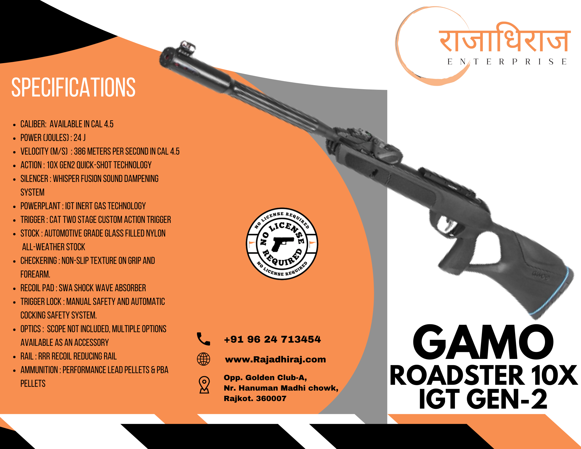 GAMO ROADSTER 10X GEN2 -IGT AIR RIFLE