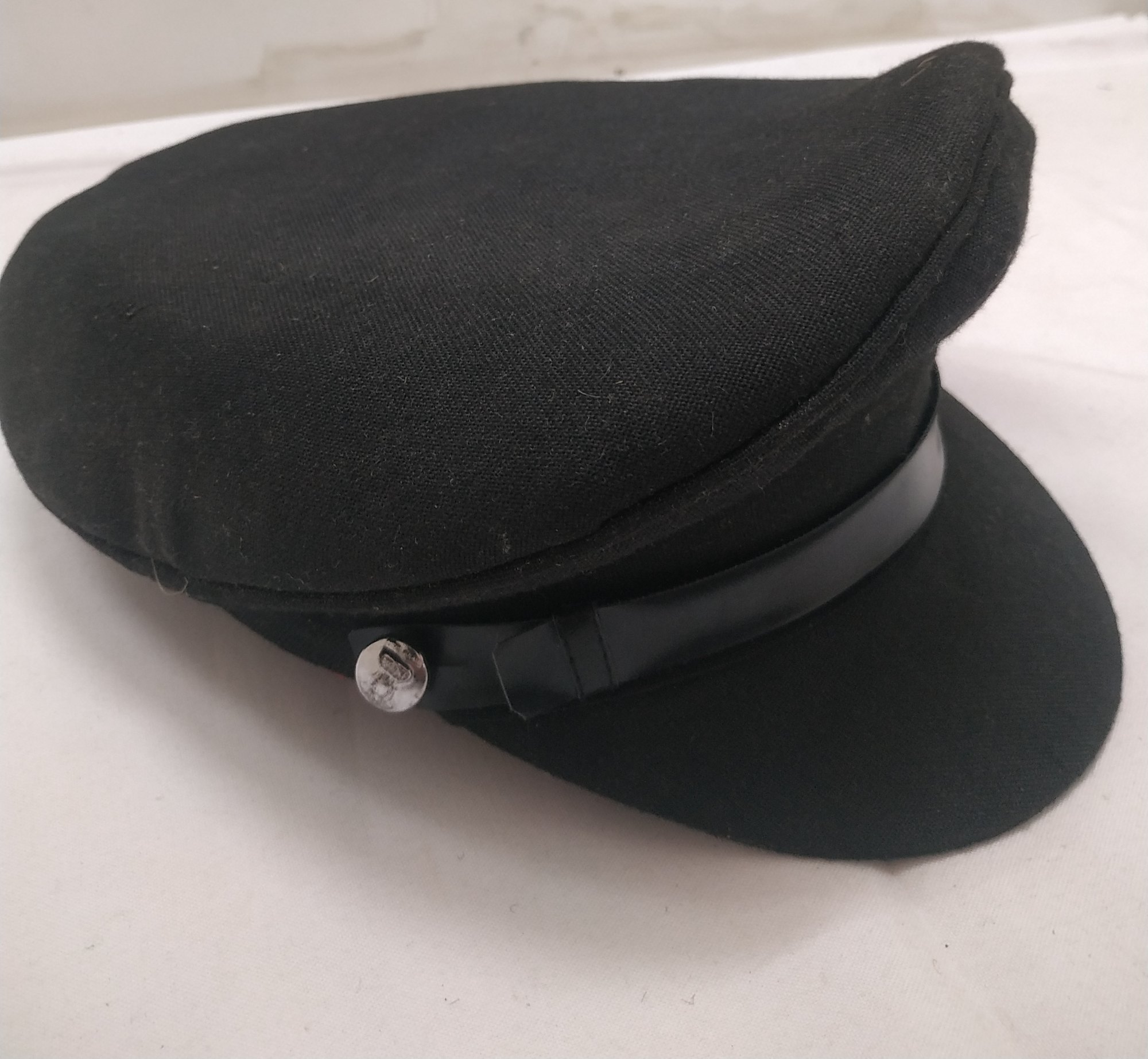 Black P cap for Security uniform 