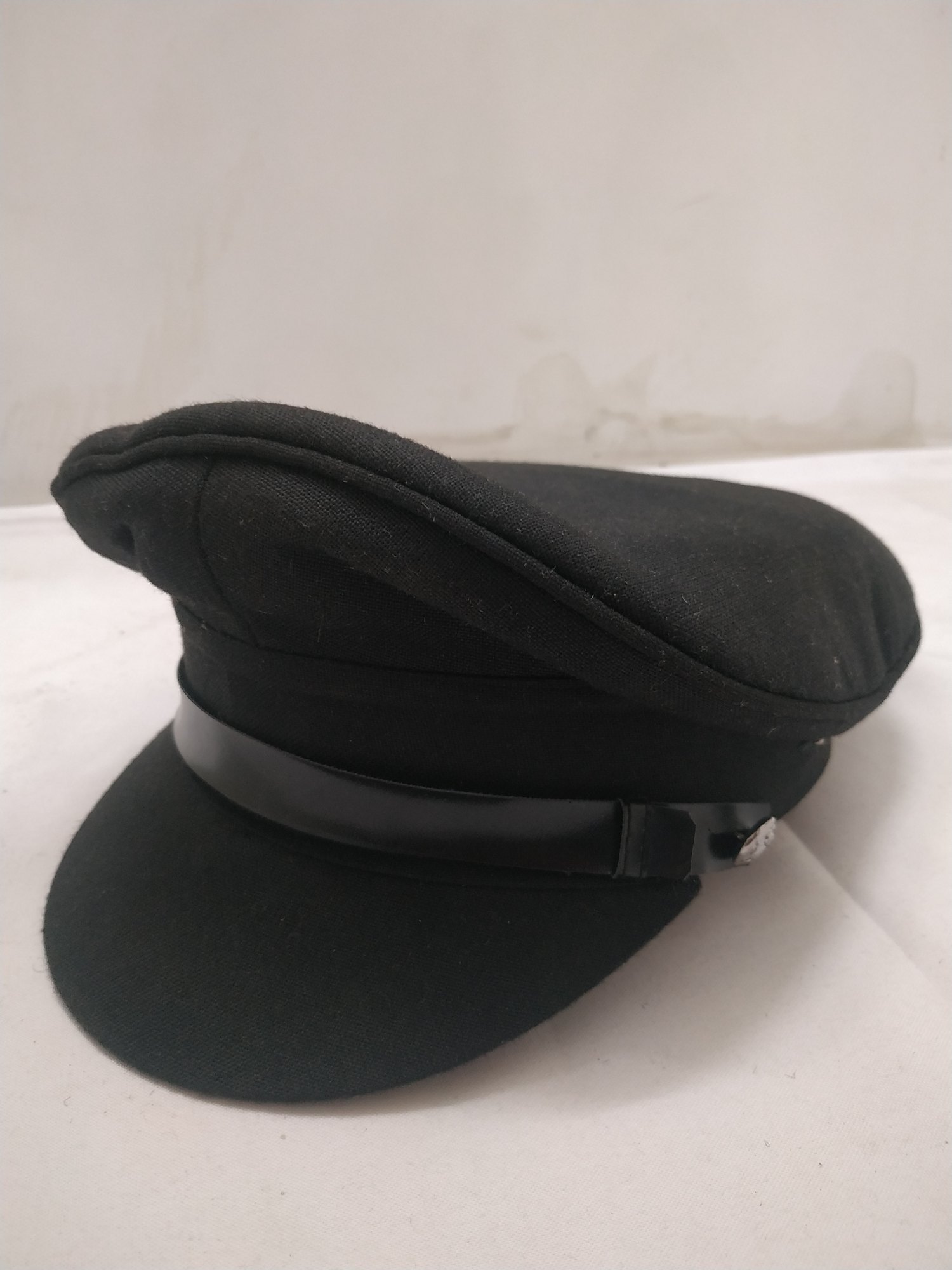 Black P cap for Security uniform 
