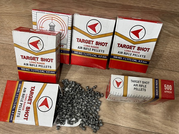 Target Shot pellets, 500 Pellets per box