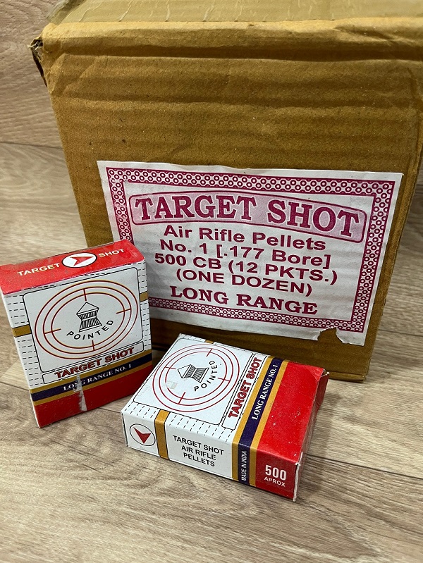 Target Shot pellets, 500 Pellets per box