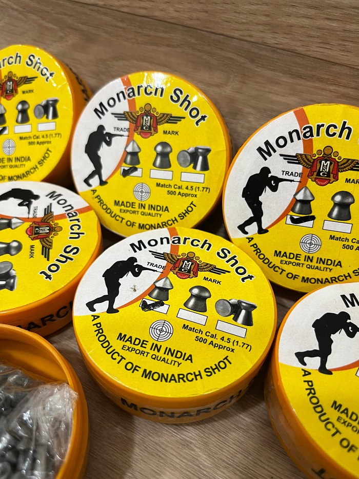 Monark Export Quality Pellets, 500 Pellets Box