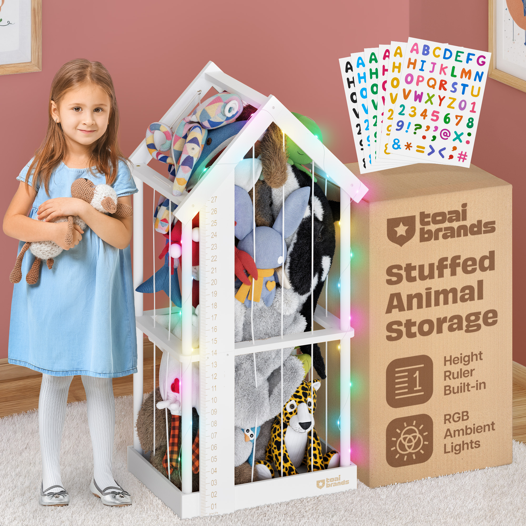 ToAIBrands - Stuffed Animal Zoo - White