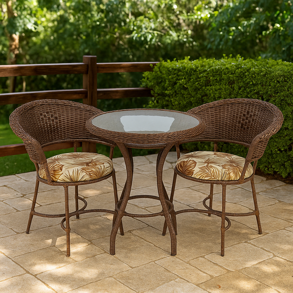 Conjunto de mesa Roseiral