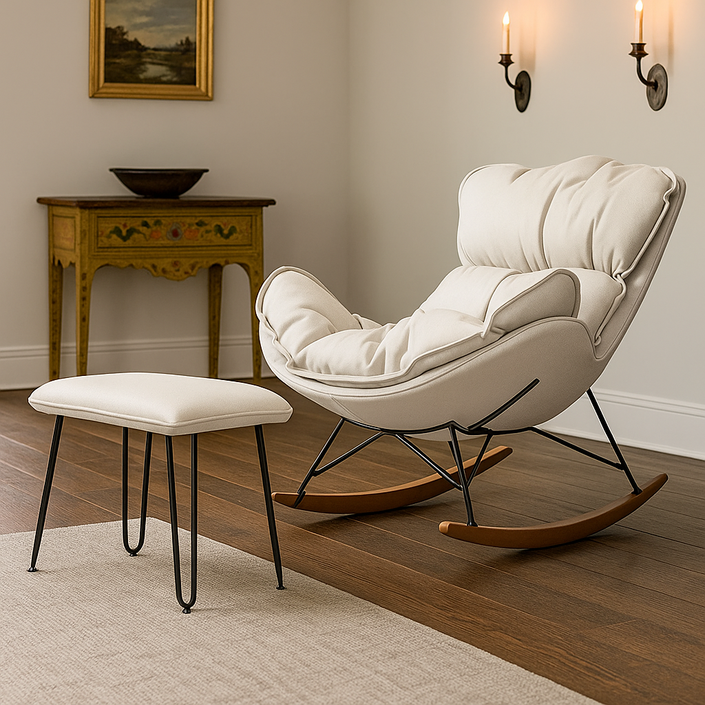 Fauteuil à bascule moderne