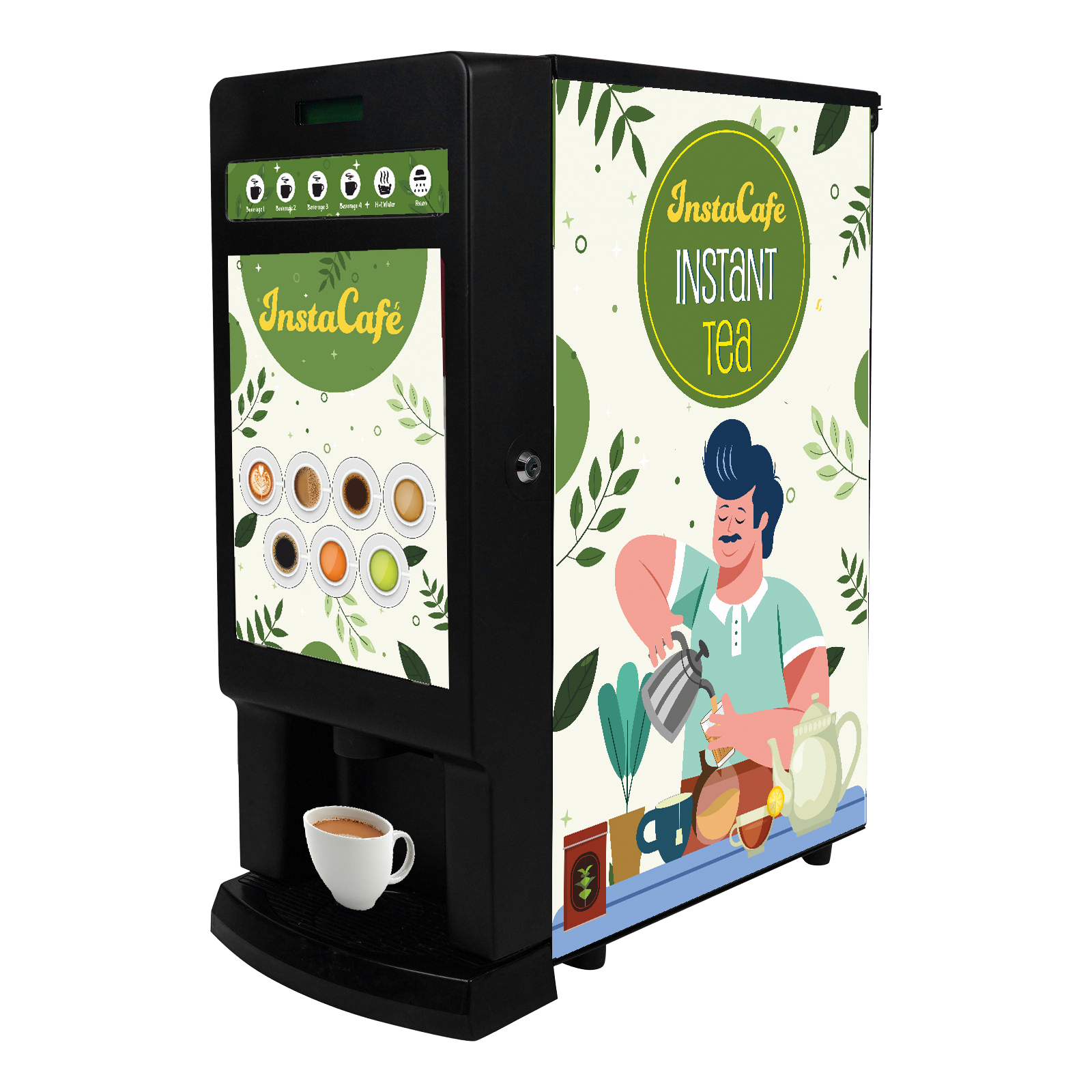 InstaCafe 3 Lane Tea & Coffee Dispensing Machine