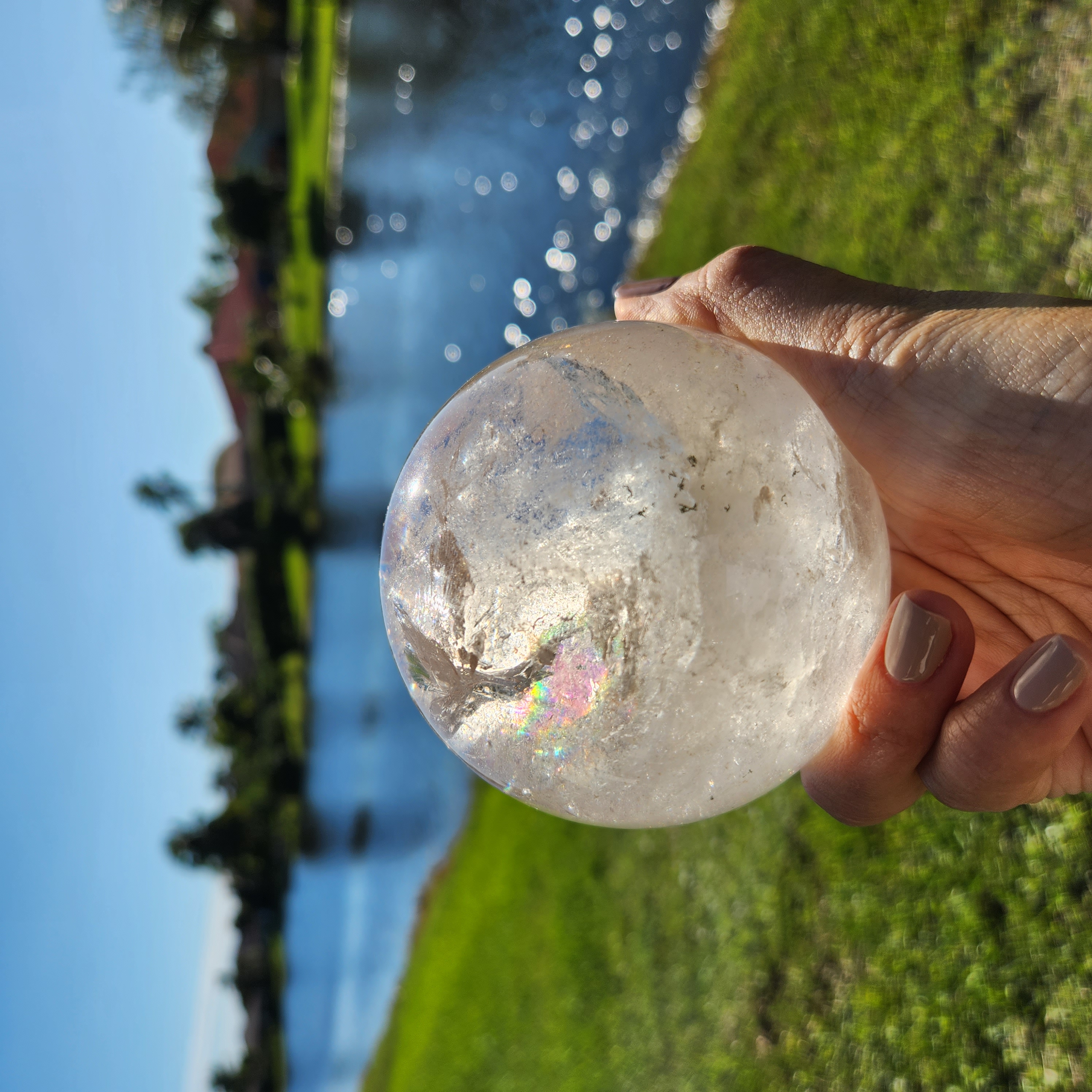 Clear Quartz Sphere 