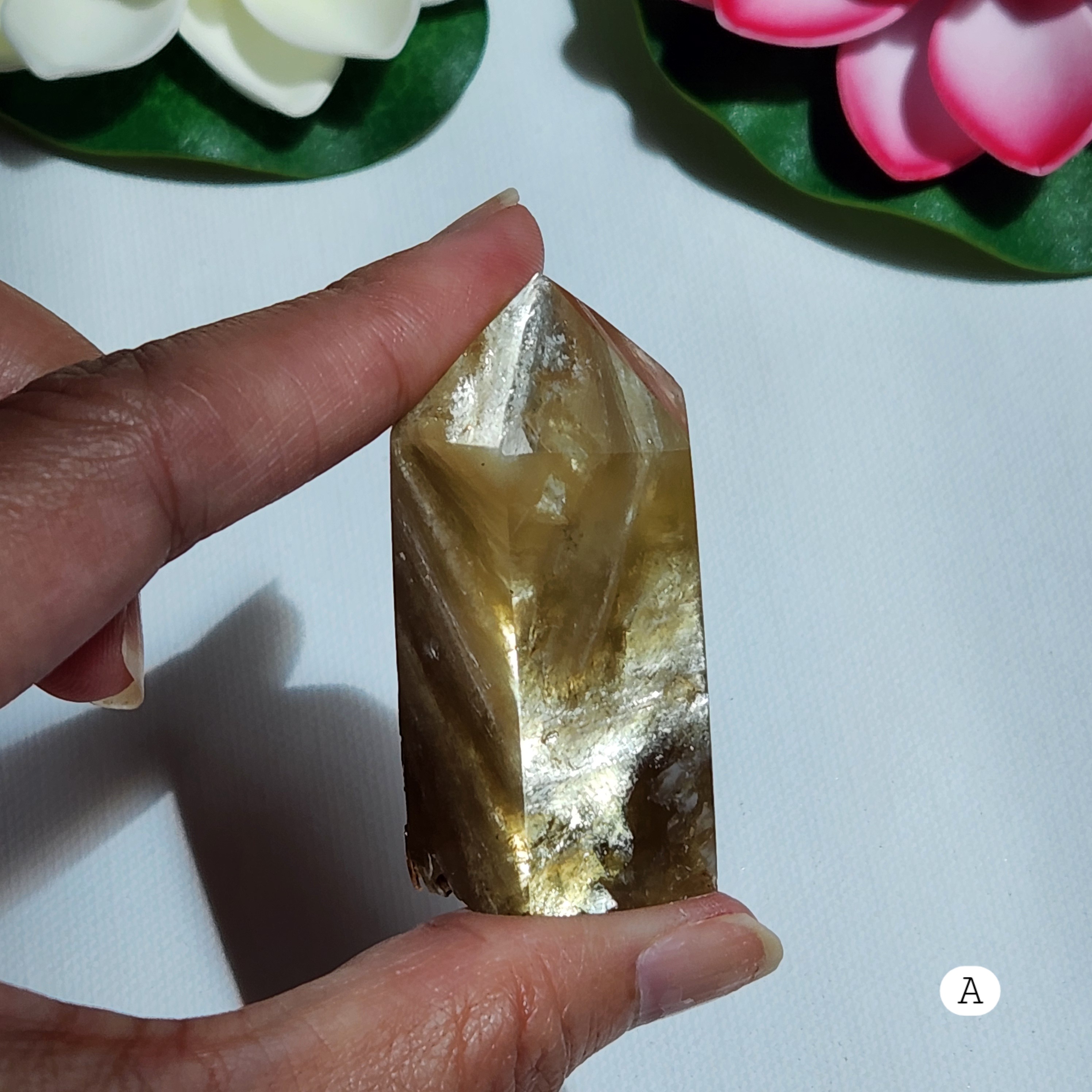Golden Mica Point • Golden Muscovite Tower• Yellow Honey Mica Point 