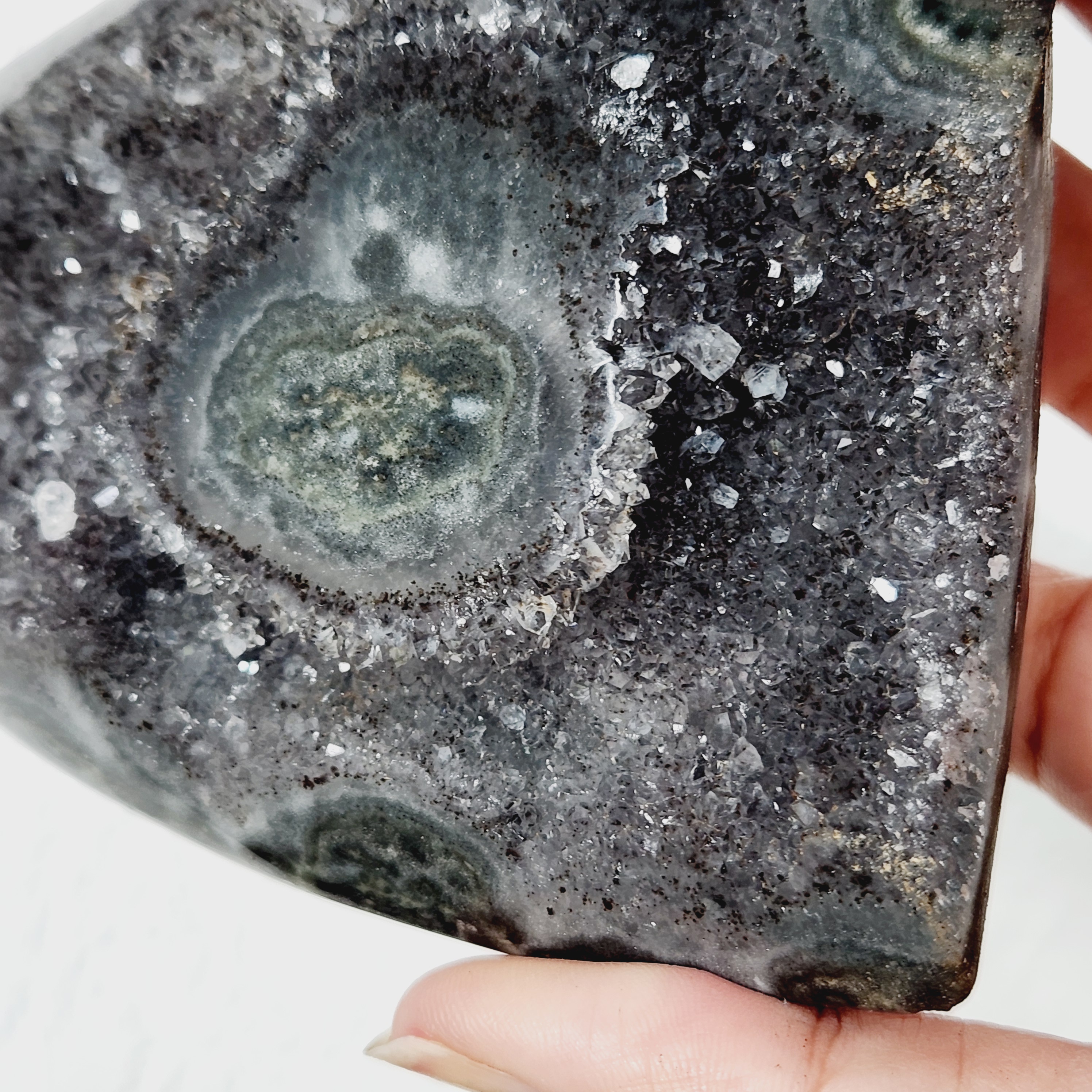 Amethyst Free Form Specimen • 6" Brazilian Grey Amethyst Home Decoration