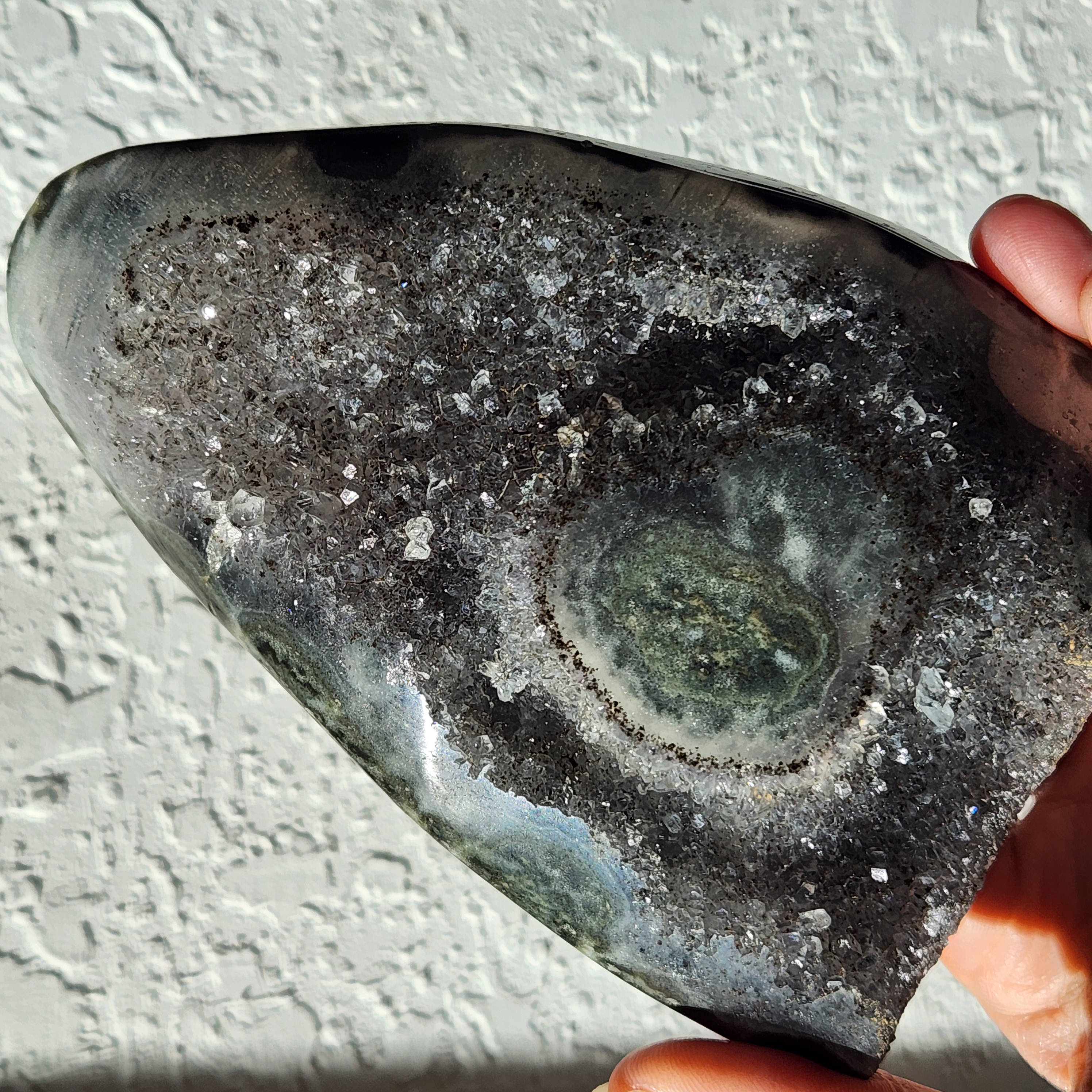 Amethyst Free Form Specimen • 6" Brazilian Grey Amethyst Home Decoration