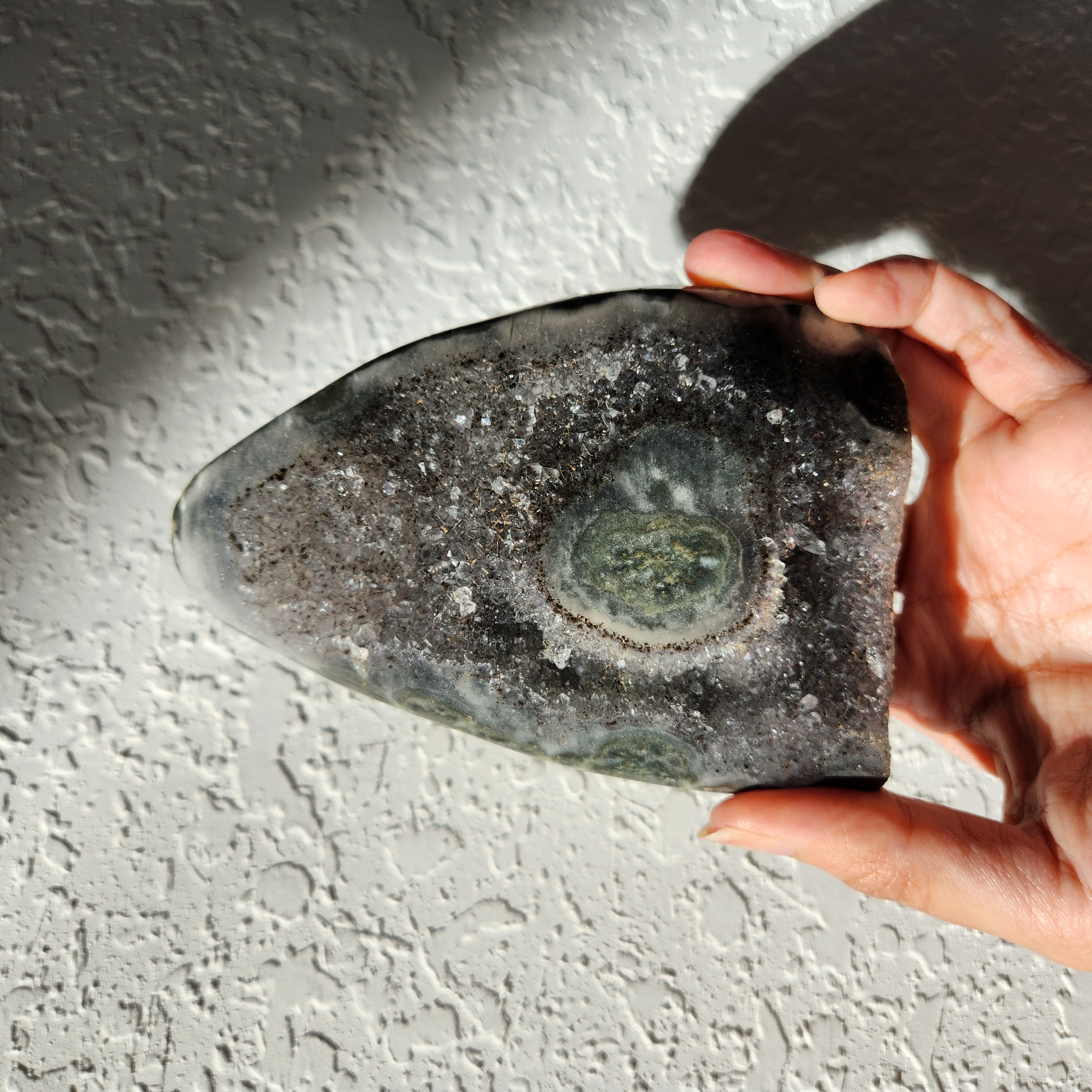 Amethyst Free Form Specimen • 6" Brazilian Grey Amethyst Home Decoration