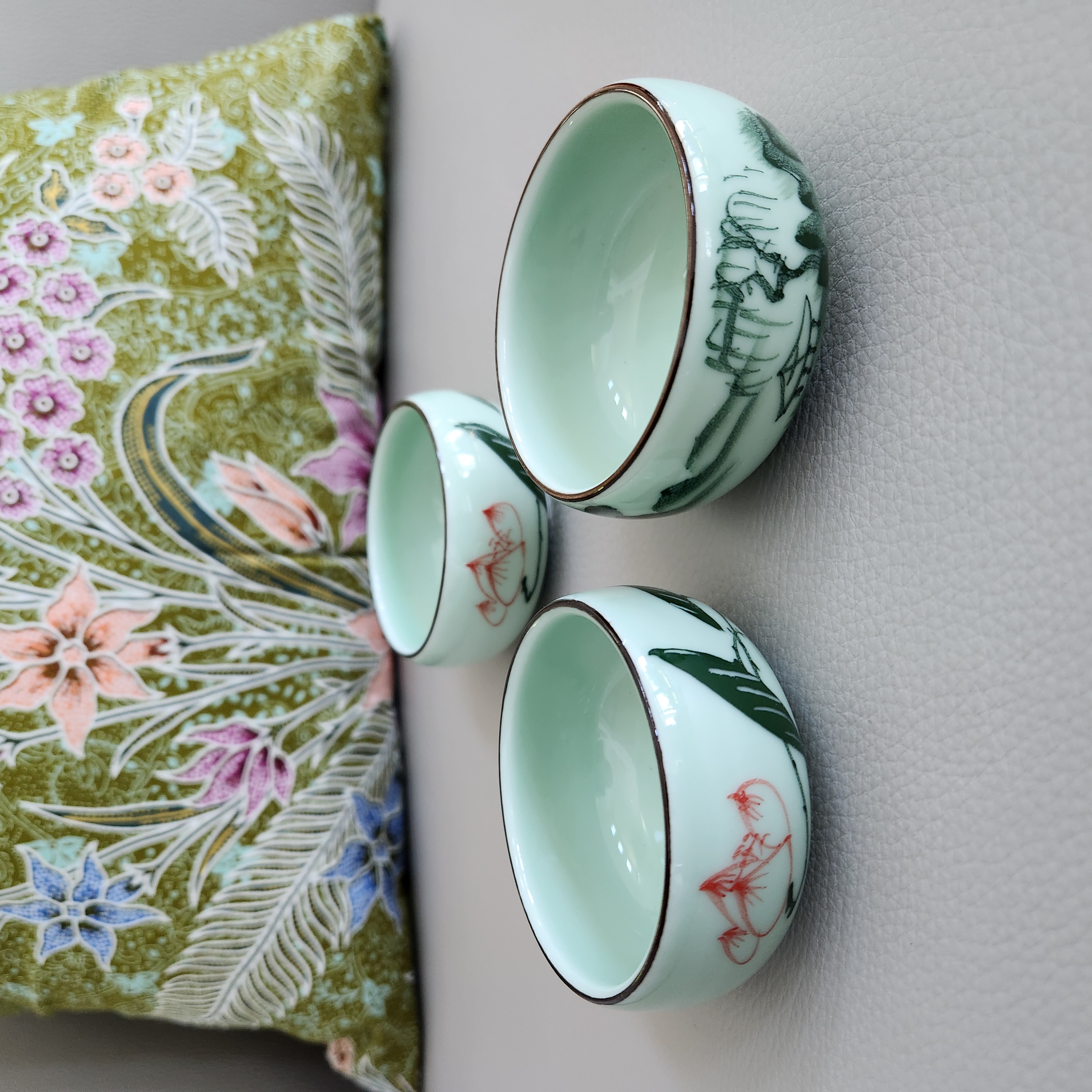 Koi Fish Tea Cup • Trinket dish - 3D Koi Fish ceramic dish 