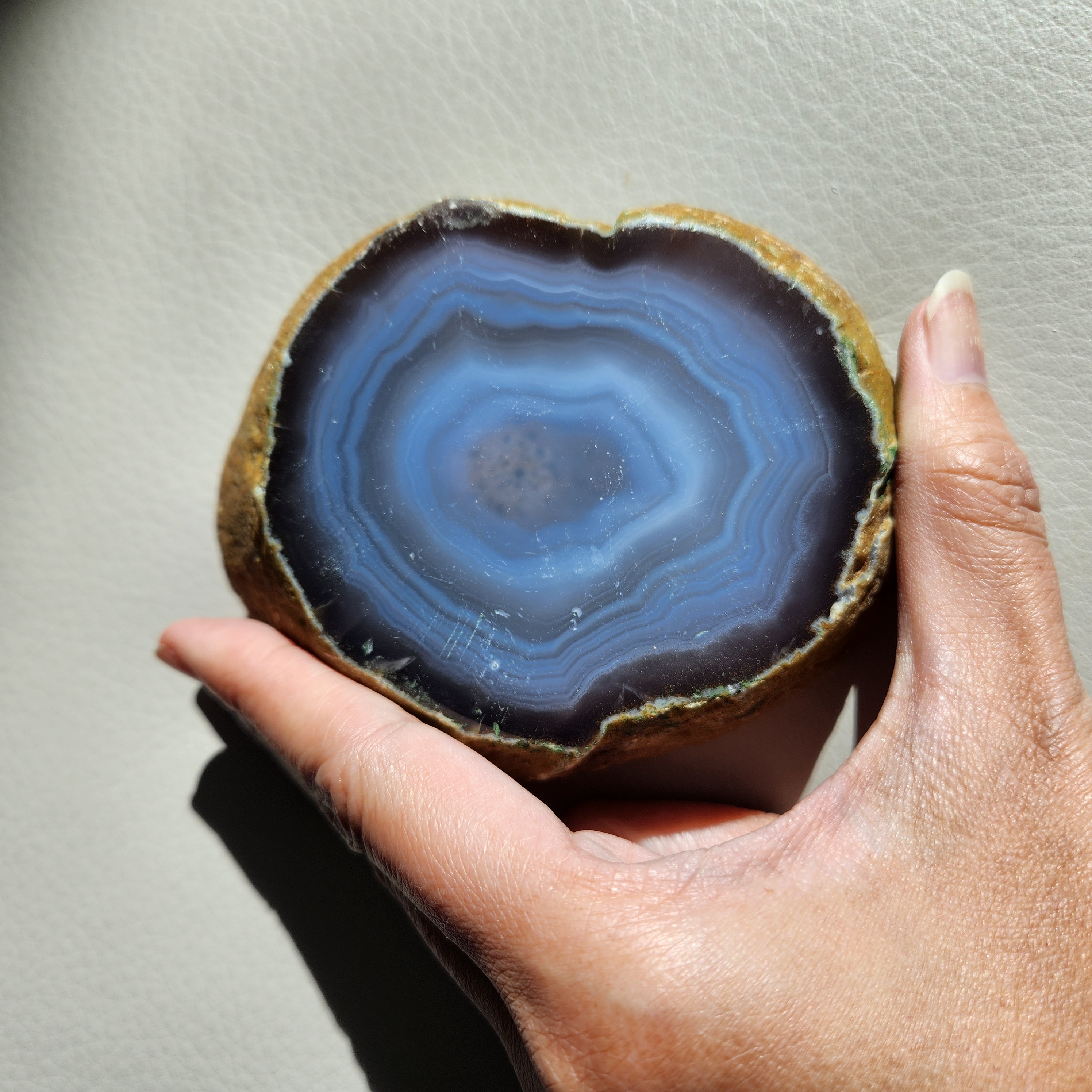 Agate Enhydro • Enhydro crystal - Clear Large MOVING water bubble