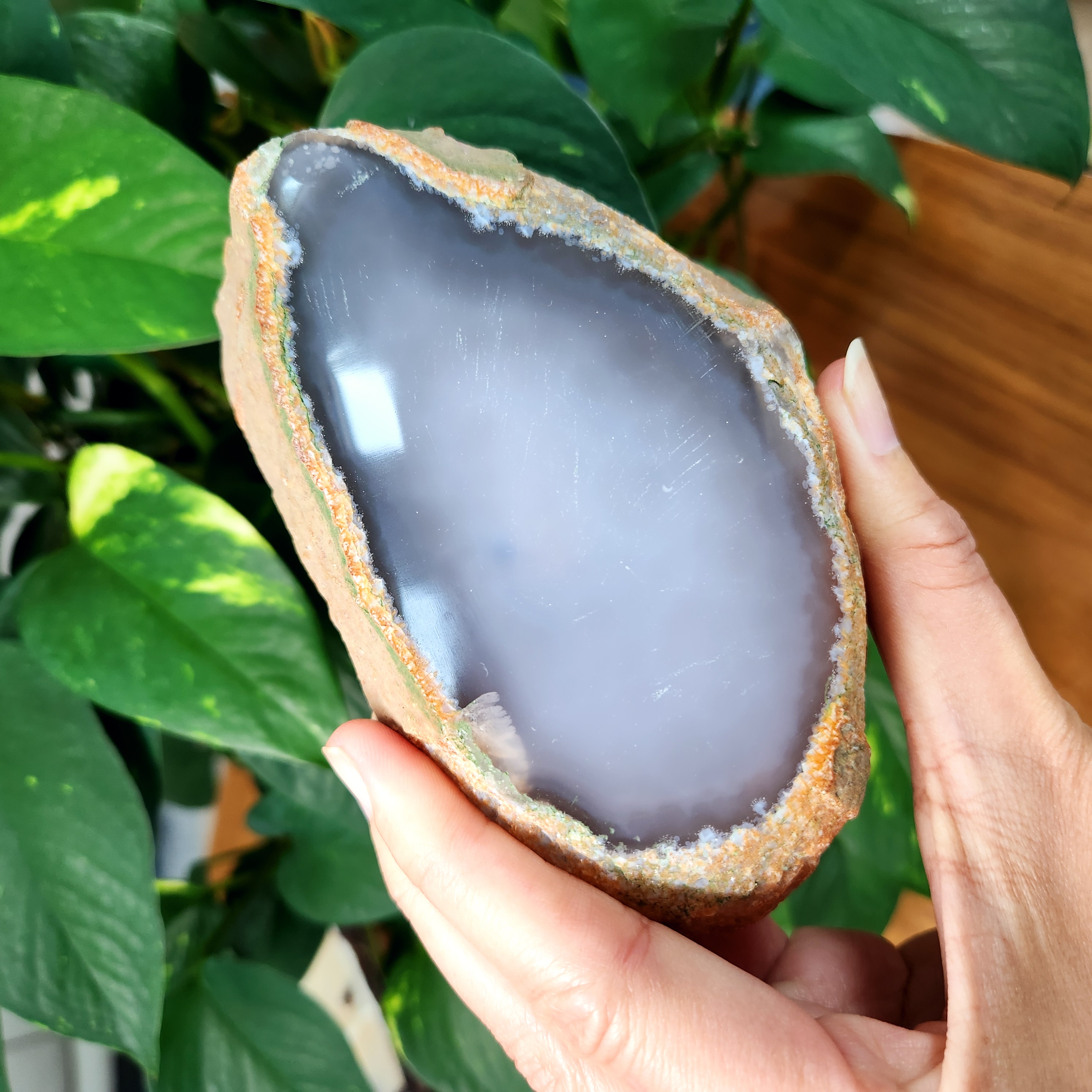 Agate Enhydro • Enhydro crystal - Clear Large MOVING water bubble