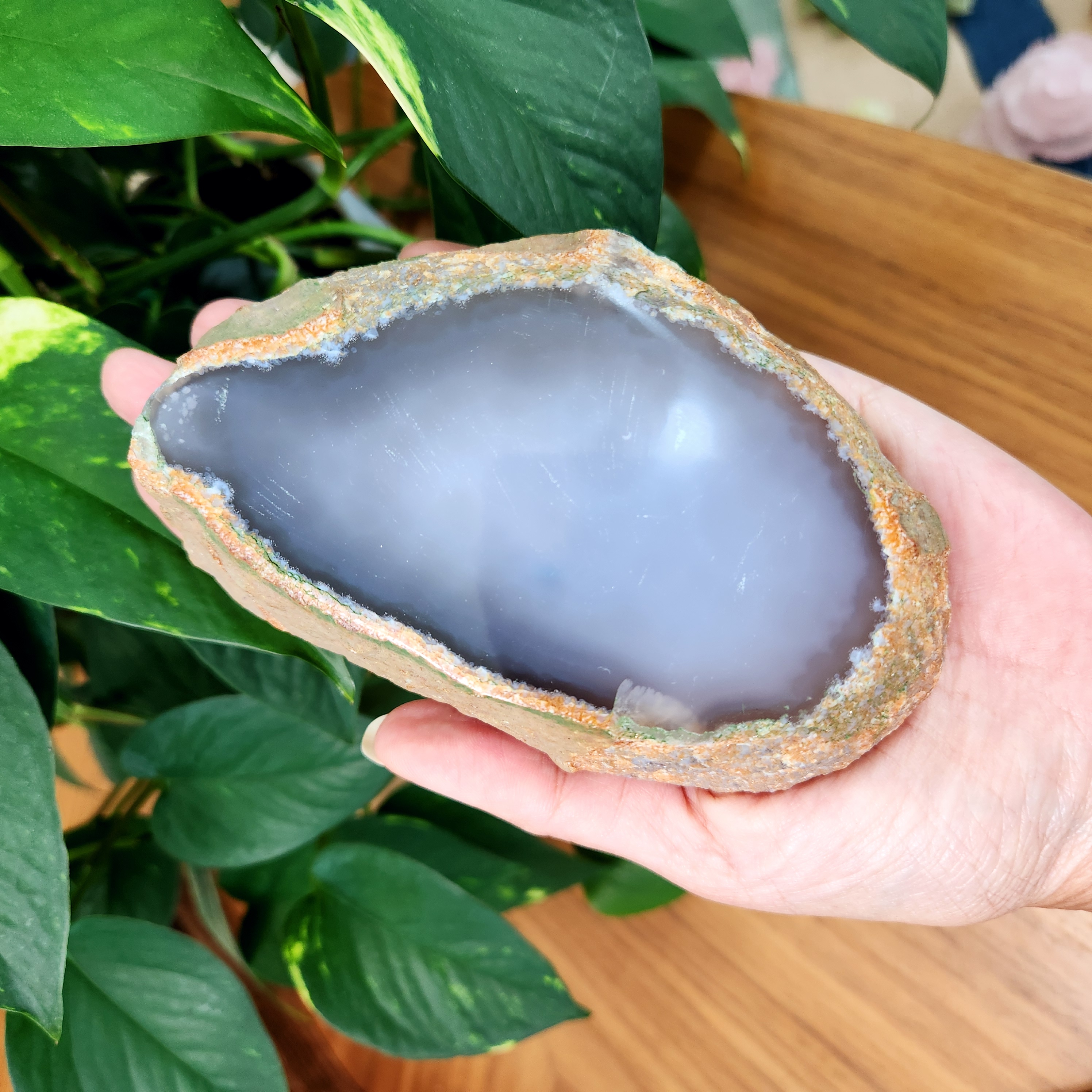 Agate Enhydro • Enhydro crystal - Clear Large MOVING water bubble